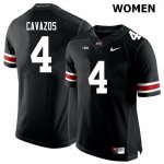 Women's Ohio State Buckeyes #4 Lejond Cavazos Black Nike NCAA College Football Jersey Original CEV3744XL